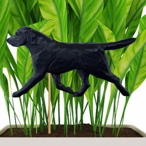 Schwarzer Labrador Pflanzgefäß Pick Stake - Bild 1 von 1
