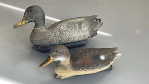 Carry Lite Mallard Drake Duck Decoys Hunting Pair 2 Lot Bundle Sport Plast Italy - Picture 1 of 19