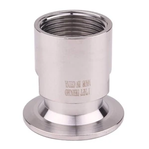 DERNORD 1.5'' Tri clamp Adapter to 1 inch FNPT Thread Ferrule Sanitary Pipe F... - Picture 1 of 6