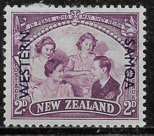 1946🔥 WESTERN SAMOA🔥 SC#192 2d MH OG VF HORSE - Picture 1 of 2