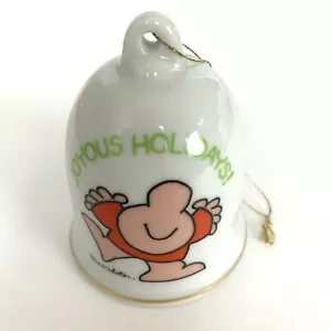 Ziggy Holiday Bell Tom Wilson 1982 Ornament Porcelain Vintage Christmas Pop Art - Picture 1 of 5