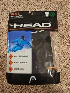 HEAD UOMO STRATO BASE TOP INGRANAGGIO CLIMA FREDDO NERO taglie XL nuovo con scatola - Foto 1 di 2
