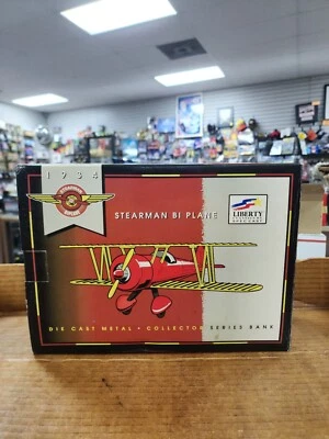 Liberty Classics 1934 Stearman Bi Plane 1:32 Scale Diecast Bank - Image 1 of 3