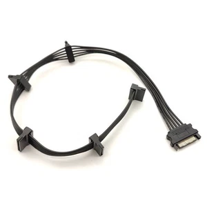 15Pin SATA  Supply Splitter Cable Hard Drive 1 Male to 5 Female Extension 1932 - Afbeelding 1 van 6