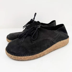 Birkenstock Schwarz Wildleder Schnürschuhe Gary Schuhe Sneaker Größe 8 - Bild 1 von 9