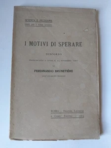 I Motivi Di Sperare, Scienza,Religione 1904 - Foto 1 di 5
