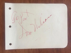 VINTAGE LINDA WARE HAND SIGNED ALBUM PAGE c941 STAR MAKER PAPER BULLETS - Picture 1 of 1