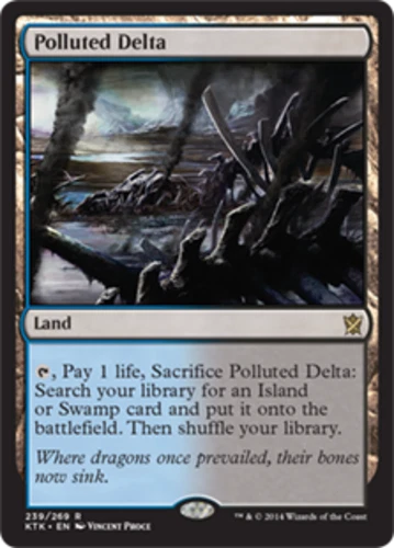 MTG Polluted Delta - Foil   Khan of Tarkir NM - Image 1 of 1