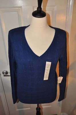 Suéteres St Johns Bay Manga Larga Cuello en V Mujeres Suéteres Múltiples Tallas Nuevos con Etiquetas S-2XL Foto 1 de 4