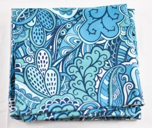 sofa pillow cover set of 2 paisley blue/teal/mint size 17.5" x 17.5" side zipper - Picture 1 of 4