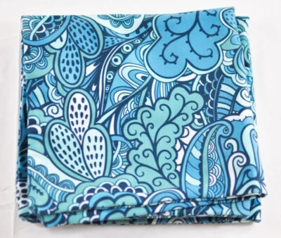 Juego de 2 fundas de almohada sofá azul paisley/verde azulado/menta tamaño 17,5" x 17,5" cremallera lateral Foto 1 de 4