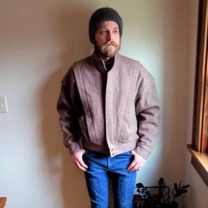 Abrigo bombardero de lana vintage años 70 para hombre / talla 40 / mediano / Mackinaw - Imagen 1 de 10