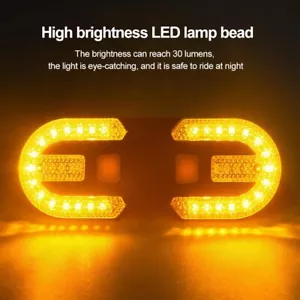 Bike Bicycle Turn Signals Light Front Light or Rear Light USB w/ Remote Control - Picture 1 of 12