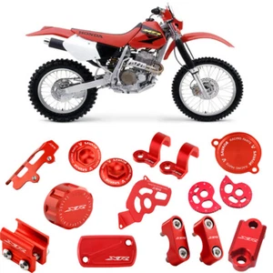 For HONDA XR 400 R 1996-2004 XR Red Billet Bling Fairings Body Kit XR400R - Picture 1 of 49