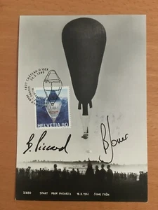 Cartolina firmata da Bertrand Piccard - Picture 1 of 1