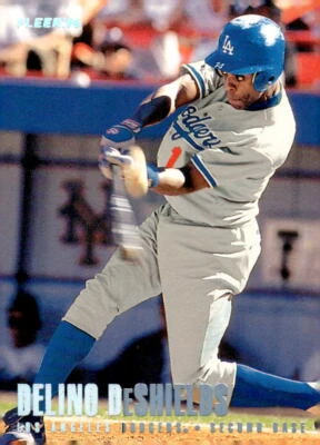 1996 Fleer #431 Delino DeShields Tiffany - Image 1 of 2