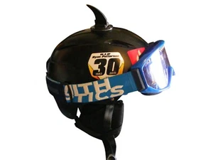 snow mobile boarding skate bmx helmets peel stick rubber shark fins mohawks bike - Picture 1 of 6