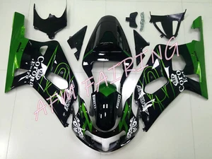 Candy Green Black ABS Injection Bodywork Fairing Kit for GSXR600/750 2001-03 - Picture 1 of 6