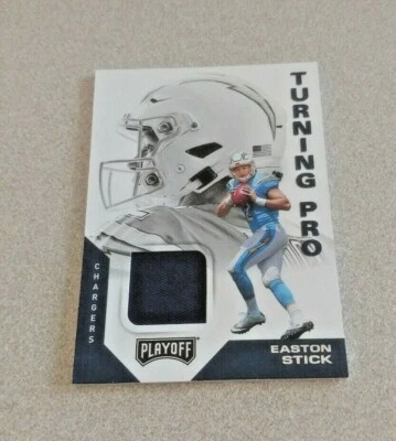 2019 Panini Playoff Turning Pro #TP-19 Easton Stick Chargers - Image 1 of 2