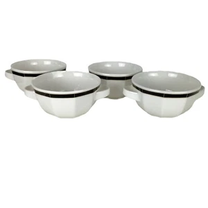 Villeroy & Boch Doppelgriff Suppe Sahne Schüssel Set 4 Varia schwarz 4" - Bild 1 von 9