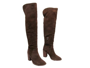 Vince Camuto Melaya Damen Overknee Stiefel braun Wildleder Größe 10,5 M - Bild 1 von 12