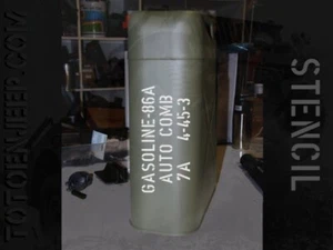 POCHOIR STENCIL MARQUAGE JERRYCAN JERRICAN GAS 32. jeep willys dodge us ww2 - Picture 1 of 1