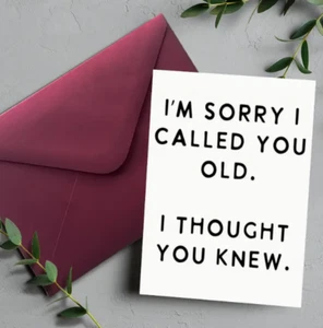 Funny Birthday Card, Rude ,Joke ,Humour, Greeting Cards, with Envelope, Gifts - Picture 1 of 3