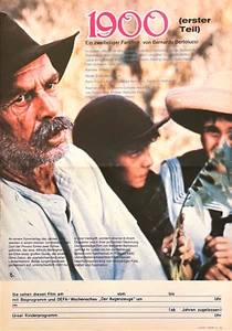 DDR Progress Filmplakat A2 - 1900 (erster Teil) DEFA mit Robert de Niro 1977 - Bild 1 von 1