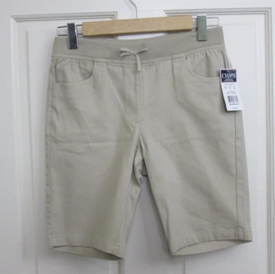 NWT Chaps Girl Approved Shoolwear Khaki Short Size 10 1/2 Plus Stretch 124-26171 - Image 1 of 4