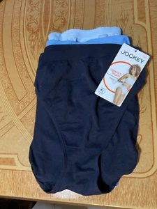 Women’s Jockey Microfiber Comfies Blues French-Cut-Set of 3-NWT-Size 7 - Picture 1 of 2