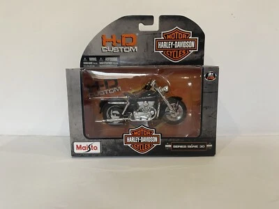 Maisto Harley Davidson 1952 modelo K motocicleta fundida a presión sin usar, en caja 1:18 Toy Series 30 Foto 1 de 4