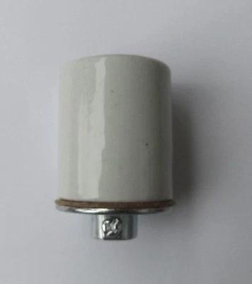SUN LITE PORCELAIN KEYLESS LAMP SOCKET WITH METAL CAP 2" TALL LAMP PART NEW 30700J