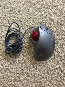 Logitech T-BB18 Trackman Wheel USB Trackball Mouse - Tested Working - Picture 1 of 4