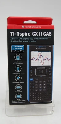 Sealed Texas Instruments TI-Nspire CX II CAS Graphing Calculator Black | Blue - Image 1 of 4