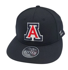 Arizona Wildcats Zephyr M15 Black Fitted Size 7 3/8 Structured Hat Cap NEW NWT  - Picture 1 of 7