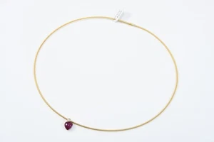 N95Z03- Gold 750 18kt Anhänger Rubin Herz ca. 3,25ct Diamant ca. 0,05ct - Bild 1 von 12