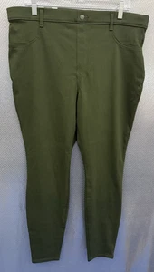 Time & Tru Pants Womens Plus Sz XXL (20) Green High Rise Stretch Fitted NWT - Picture 1 of 7