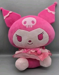 Sanrio Kuromi Pink Plush Valentines Day Satin & Lace 12" Monochrome Plush Doll💗 - Picture 1 of 2