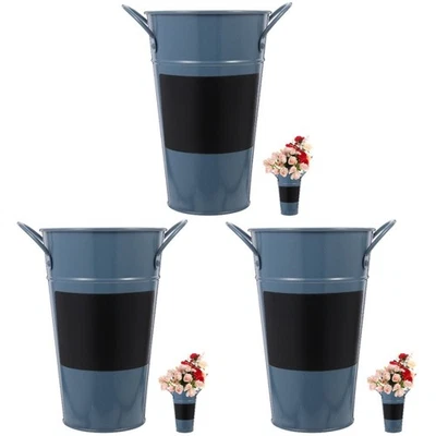  3 Pack Übertopf Vintage Gartentöpfe Pflanzgefäß Dekorativer Blumenpot - Bild 1 von 4