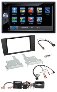 Blaupunkt 2DIN Bluetooth TMC USB Lenkrad SD Navigation für Audi A4 2000-2001 - Bild 1 von 10