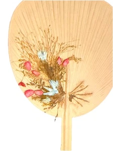 Antiguo ventilador decorado SOUVENIR OF SARATOGA 1888 - Imagen 1 de 11
