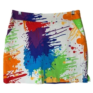Falda corta de golf Loudmouth Drop Cloth elástica talla 6 ropa deportiva atlética - Imagen 1 de 7