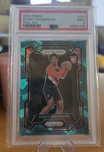 2023-24 Prizm Scoot Henderson Teal Ice Prizm Rookie /225 PSA 9 TrailBlazers #141 - Picture 1 of 2