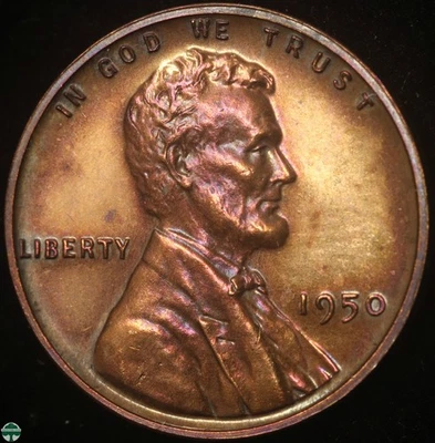 1950 Lincoln Wheat Cent - Choice Proof Details Brown/Red Brown - Image 1 of 2