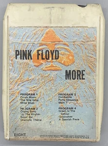 PINK FLOYD SOUNDTRACK FROM THE FILM MORE 8 TRACK TAPE RARE COVER ART - Picture 1 of 10