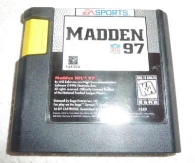 Madden NFL 97 (Sega Genesis, 1996)   S-5 - Image 1 of 2