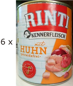 6 x 800 g Rinti Kennerfleisch Huhn (€ 5,77/kg) für Hunde - getreidefrei - Bild 1 von 4