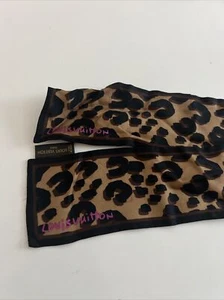 LOUIS VUITTON Bufanda Leopardo Patrón Logo 8,5 x 119 cm Marrón Negro - Imagen 1 de 8