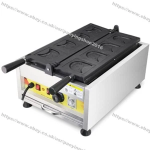 Commercial Nonstick Electric Kitten Shaped Waffle Maker Machine Baker - Picture 1 of 7