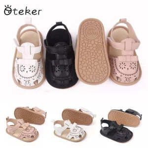 Infant Child Rubber Summer Sandals Newborn Baby Girls Soft Soles Anti-slip Shoes - Picture 1 of 18